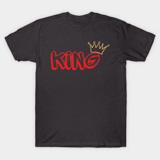 King Graffiti Style Design T-Shirt